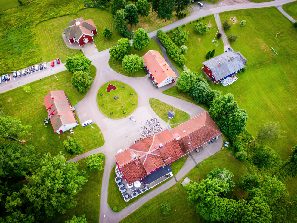 Aerial Wedding Photography Norfolk Grounds